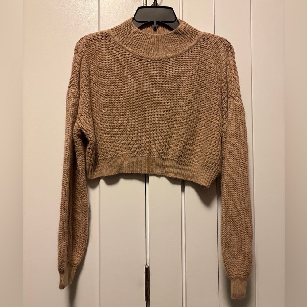 Cropped Knit Sweater